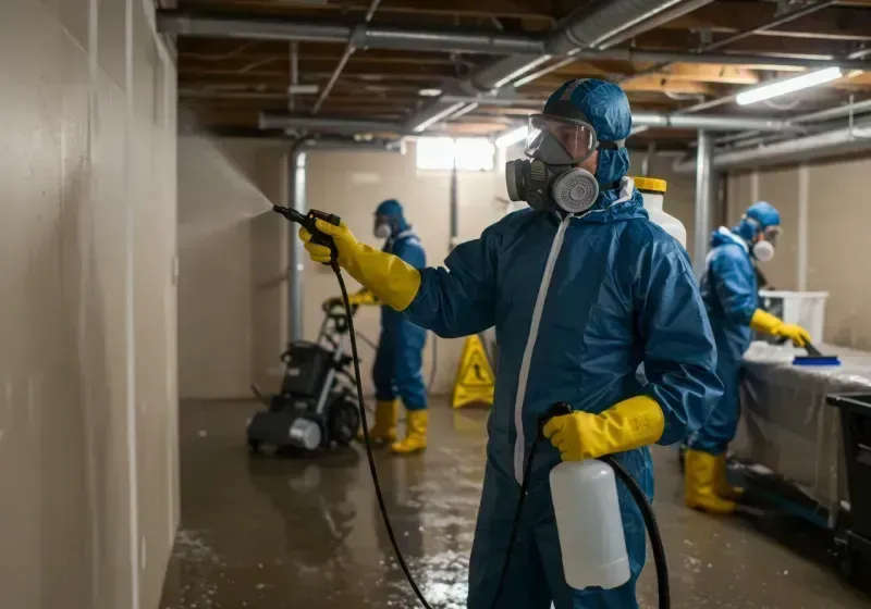 Basement Sanitization and Antimicrobial Treatment process in Marysville, CA